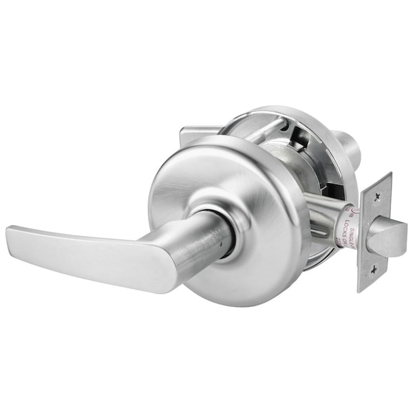 Grade 2 Passage Lever x Blank Plate Cylindrical Lock, Armstrong Lever, Satin Chrome Fnsh, Non-handed